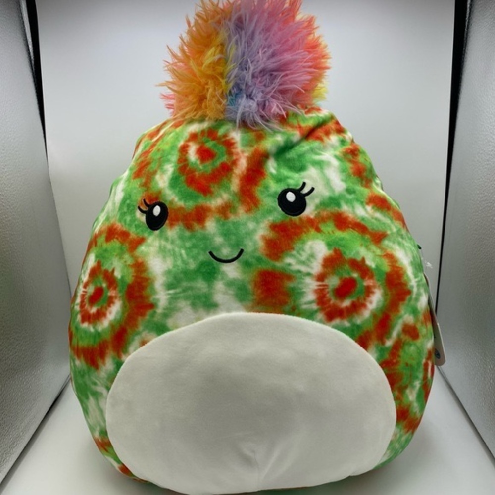 Squishmallows Winifred Chameleon Plush Toy Tie Dye 14 Inch 2021 Kellytoy